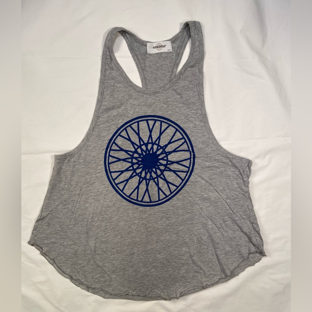 Soul Cycle, tank top with‎ logo and Soulhampton, oversized, size Small